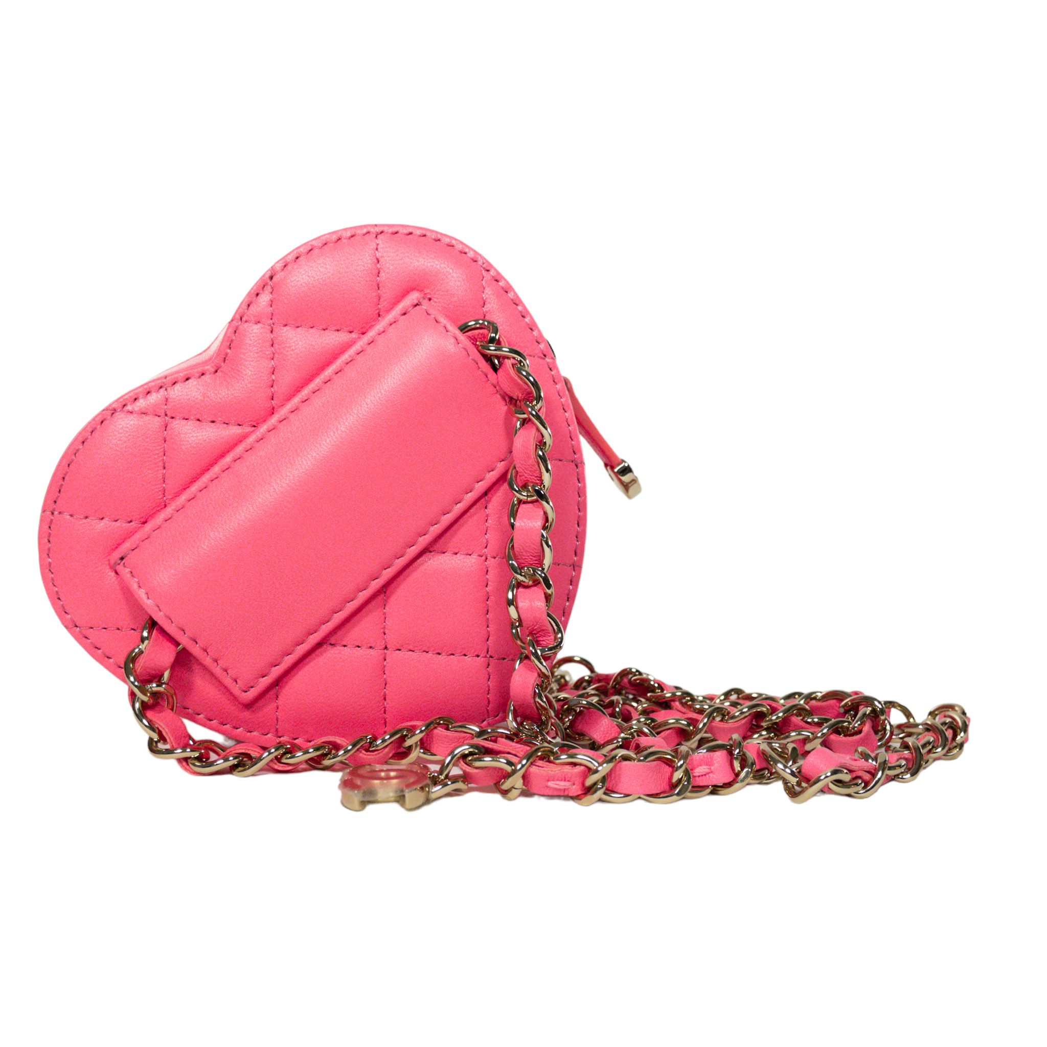 Chanel Pink Mini Heart Belt Bag