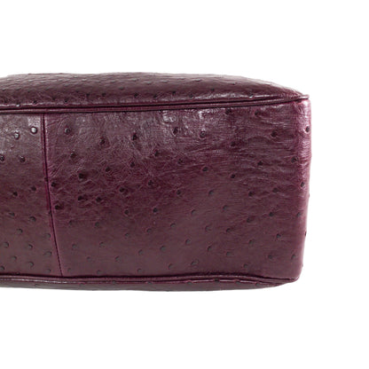 Gucci Burgundy Ostrich Soho Bowling Bag