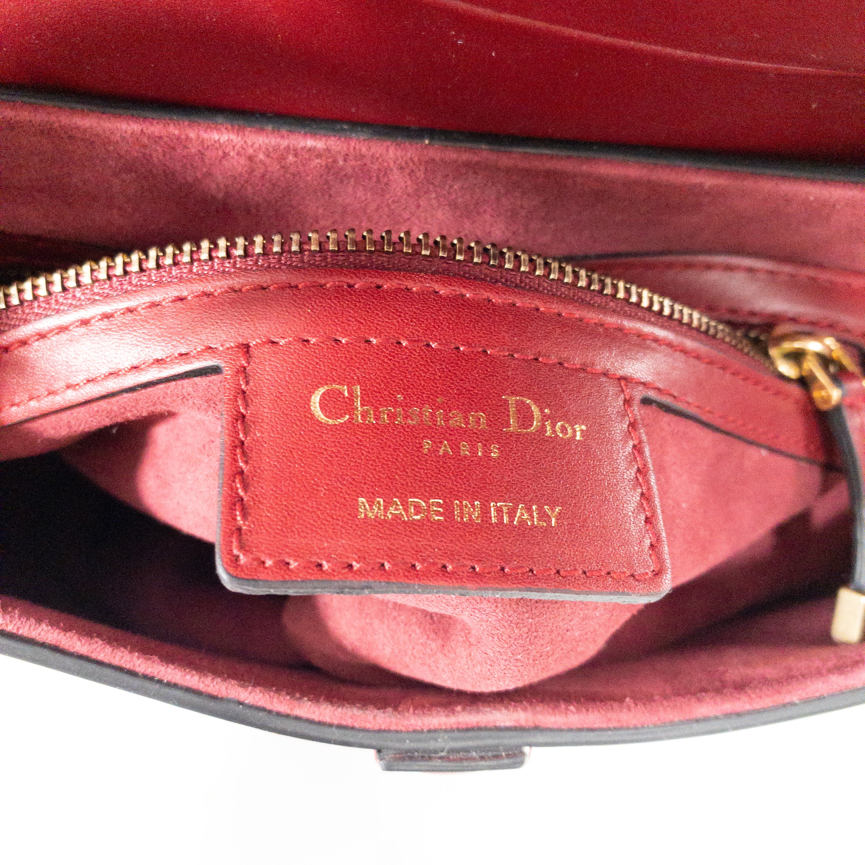 Dior Leather Medium Saddle Bag
