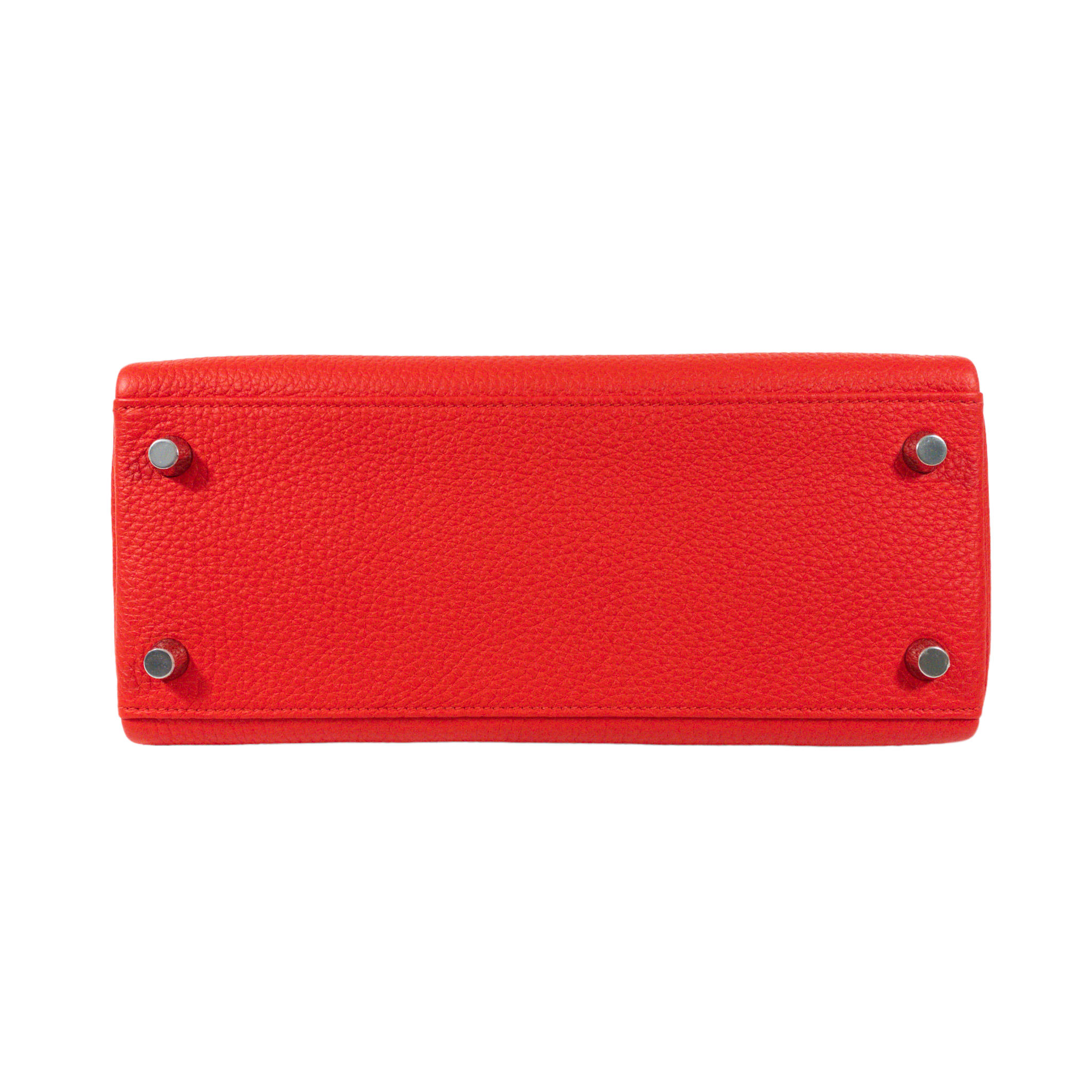 Hermes Poppy/Capucine Kelly 25 Touché PHW