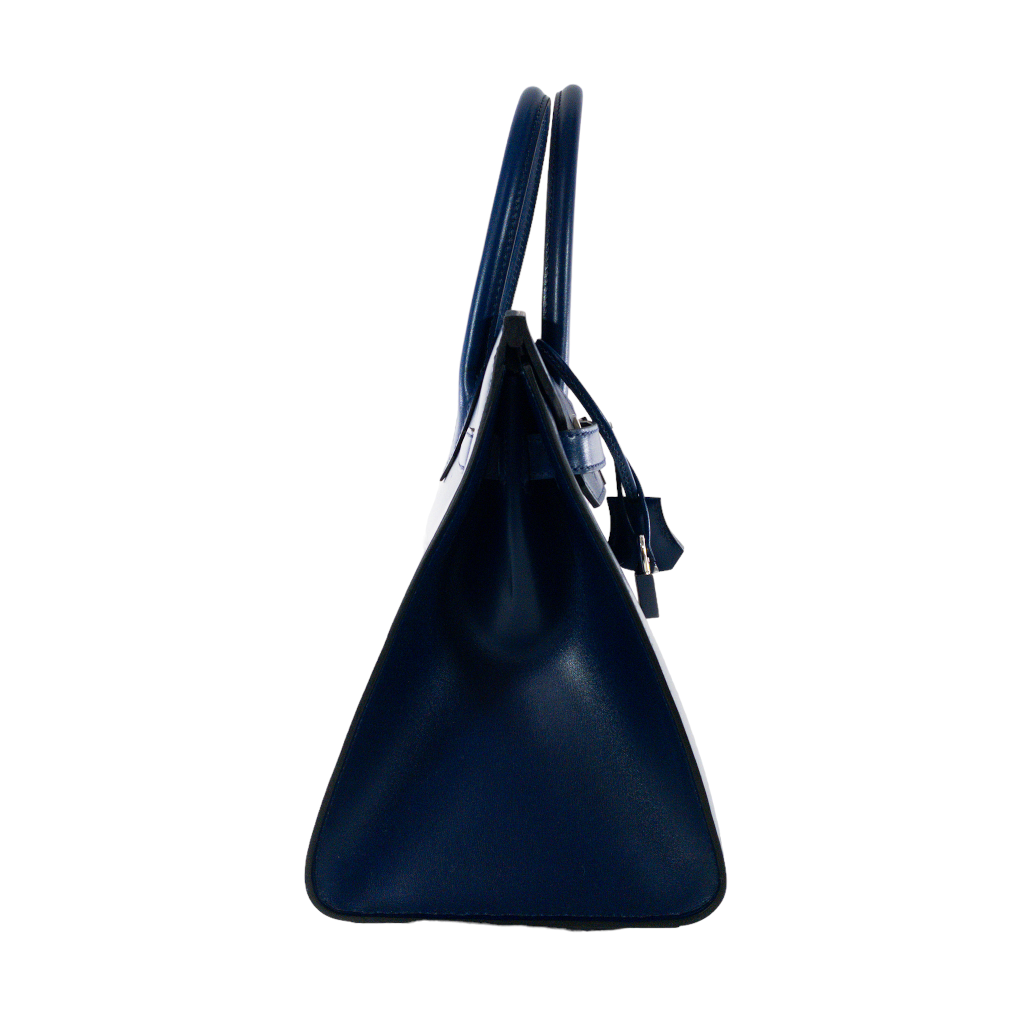Hermes Blue Sapphire Sellier Birkin 30
