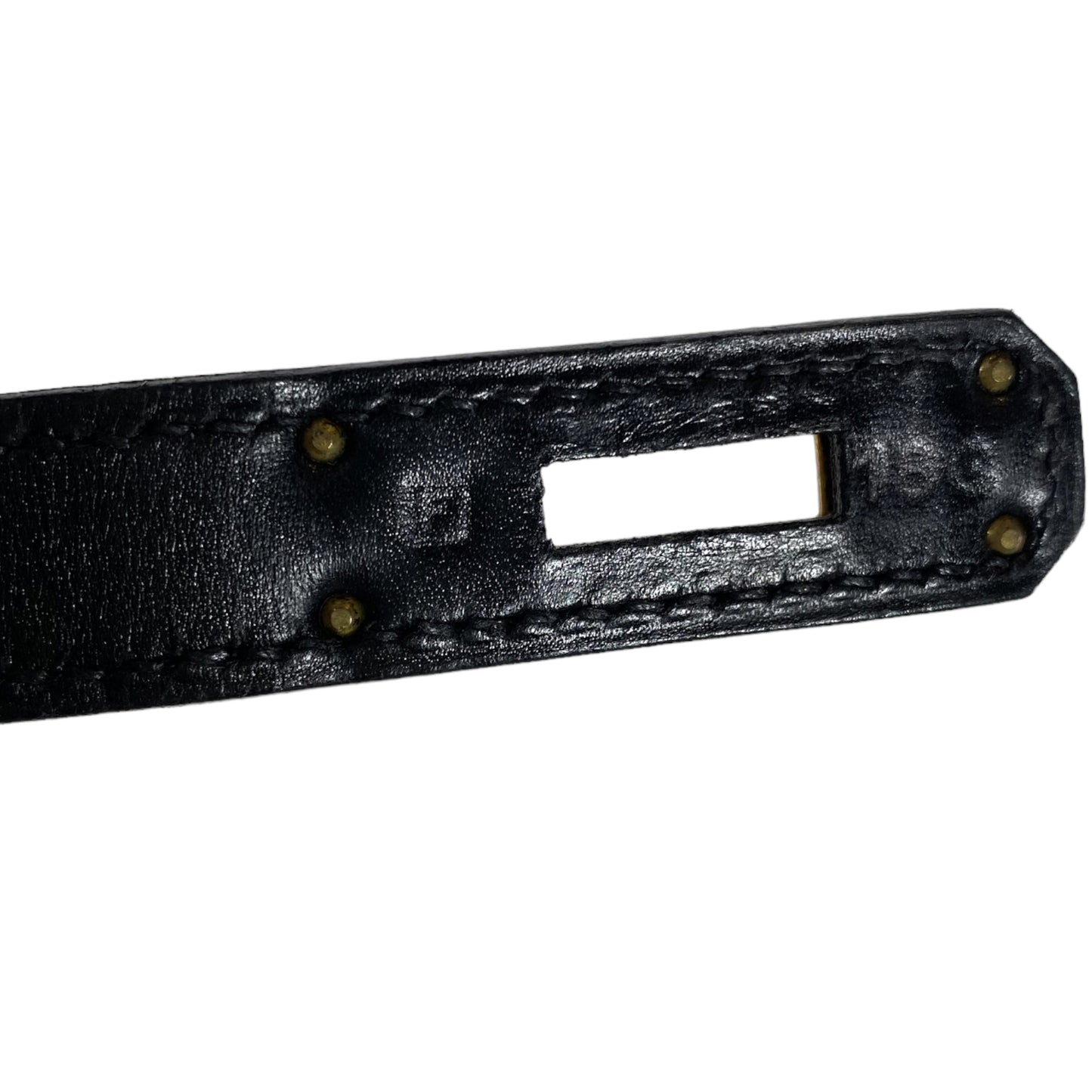 Hermes Vintage Black Birkin 35 Box Leather GHW