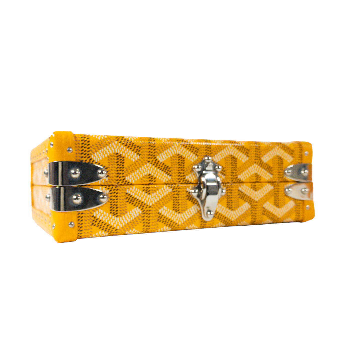 Goyard Yellow Mini Trunk Bag with Harness