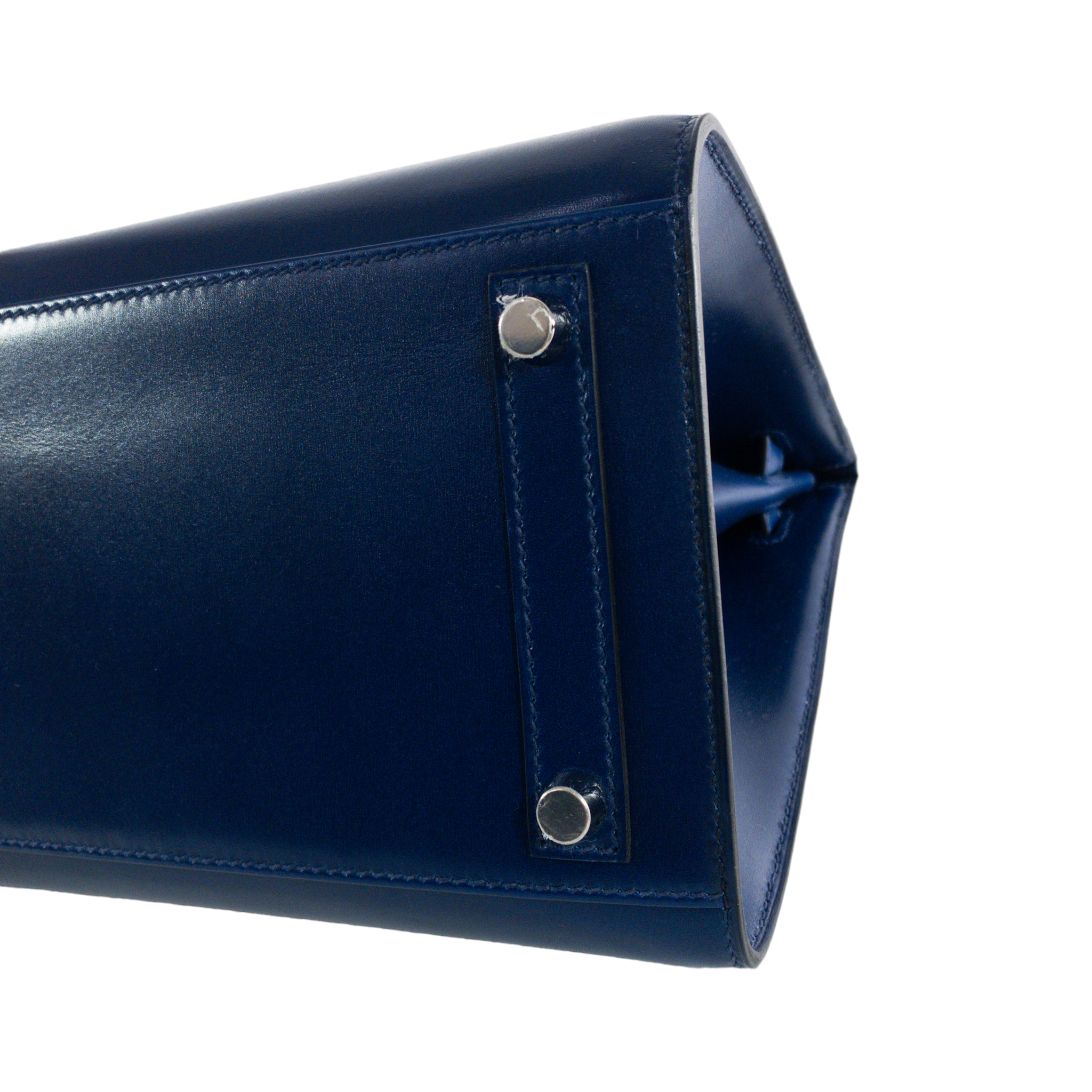 Hermes Blue Sapphire Sellier Birkin 30