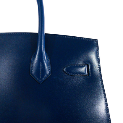 Hermes Blue Saphir Sellier Birkin 30