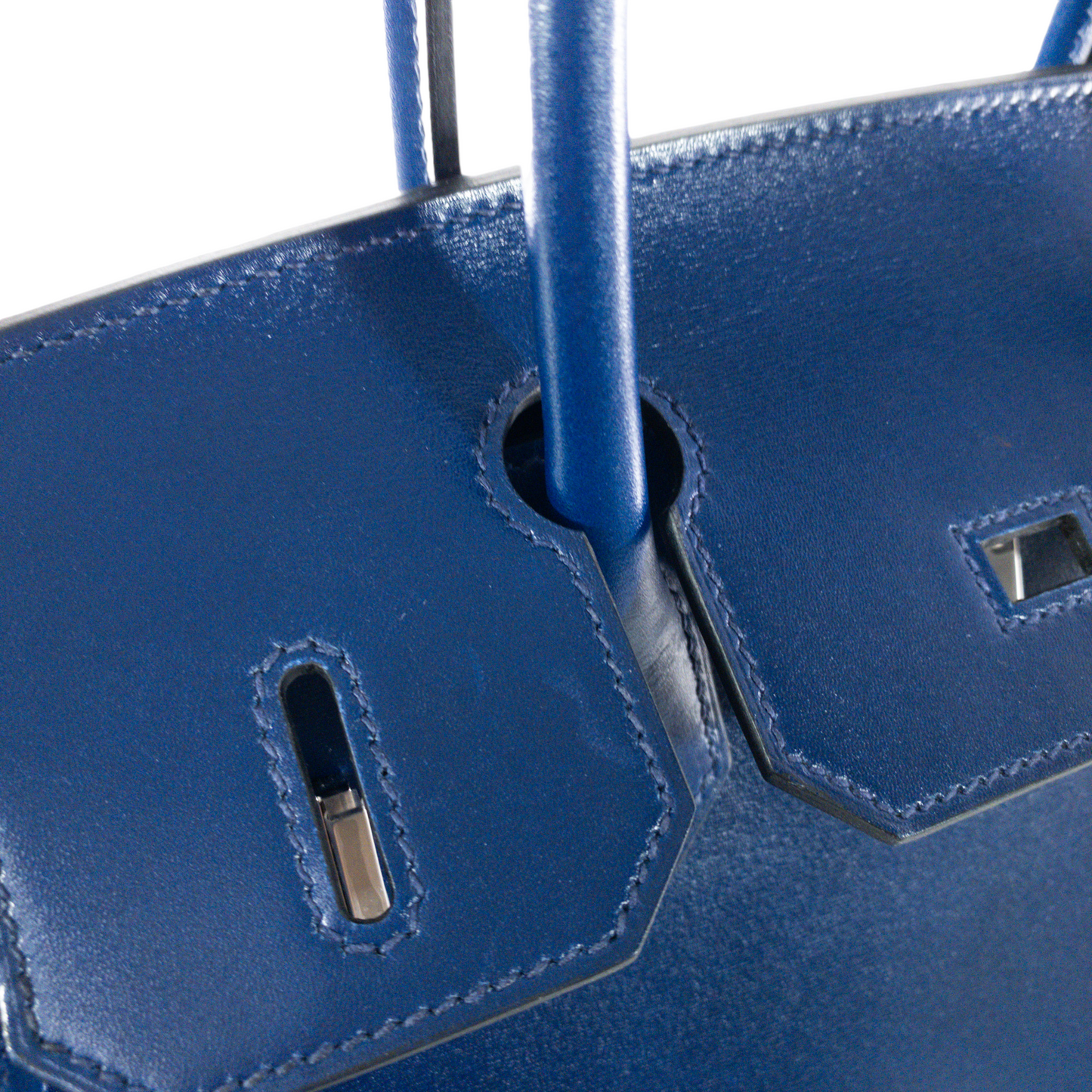 Hermes Blue Saphir Sellier Birkin 30