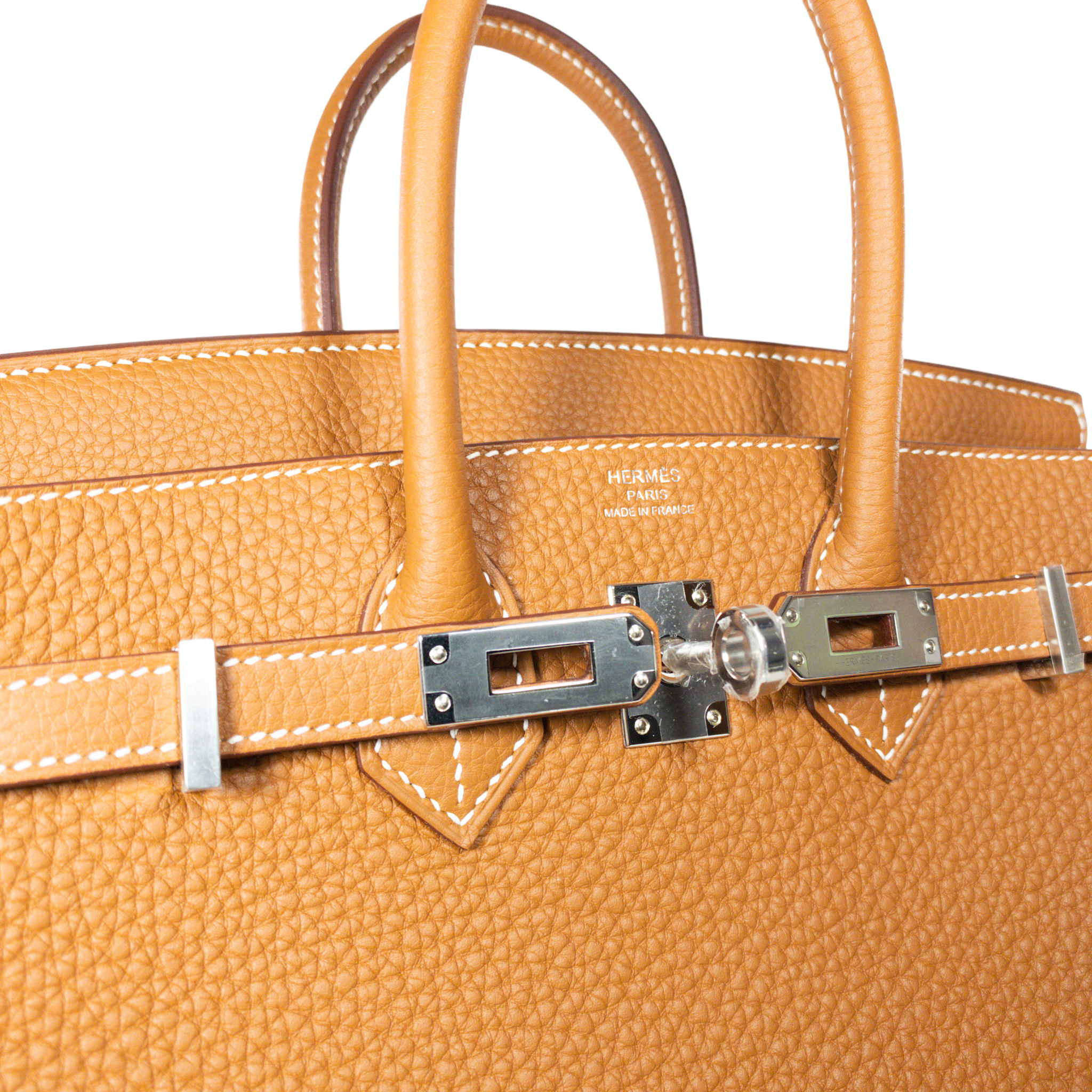 Hermes Birkin 25 Cuivre Orange Togo Leather Gold Hardware