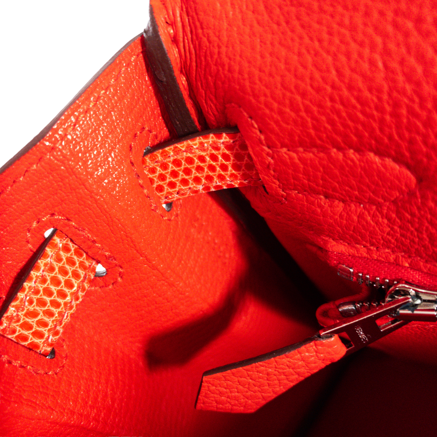 Hermes Poppy/Capucine Kelly 25 Touché PHW