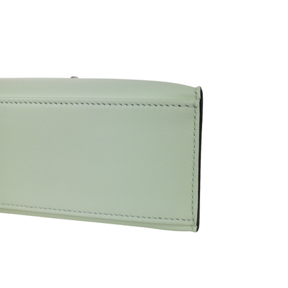 Hermes Kelly Pochette Vert Fizz PHW