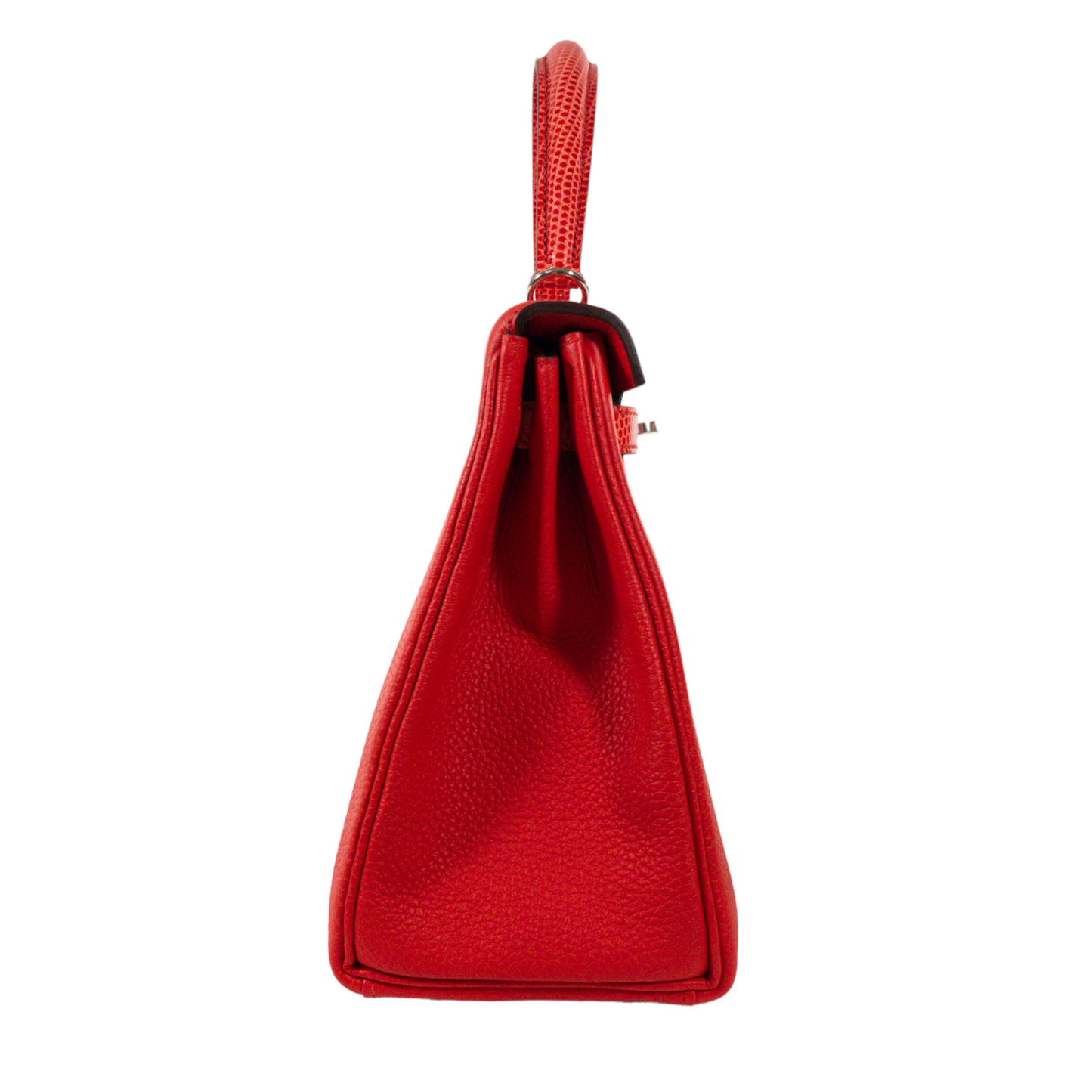 Hermes Poppy/Capucine Kelly 25 Touché PHW