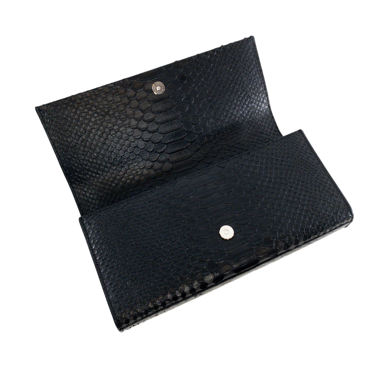 Saint Laurent Medium Tassel Kate Embossed Croc Clutch