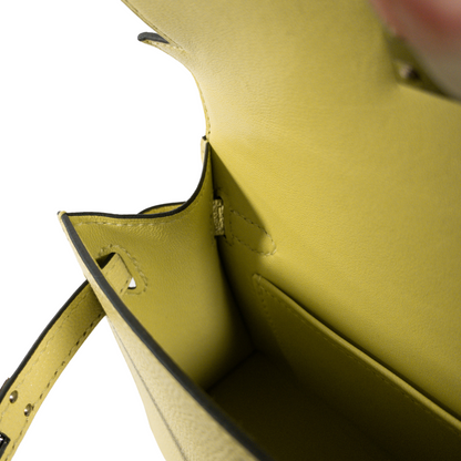 Hermes Mini Kelly Jaune Bourgeon PHW