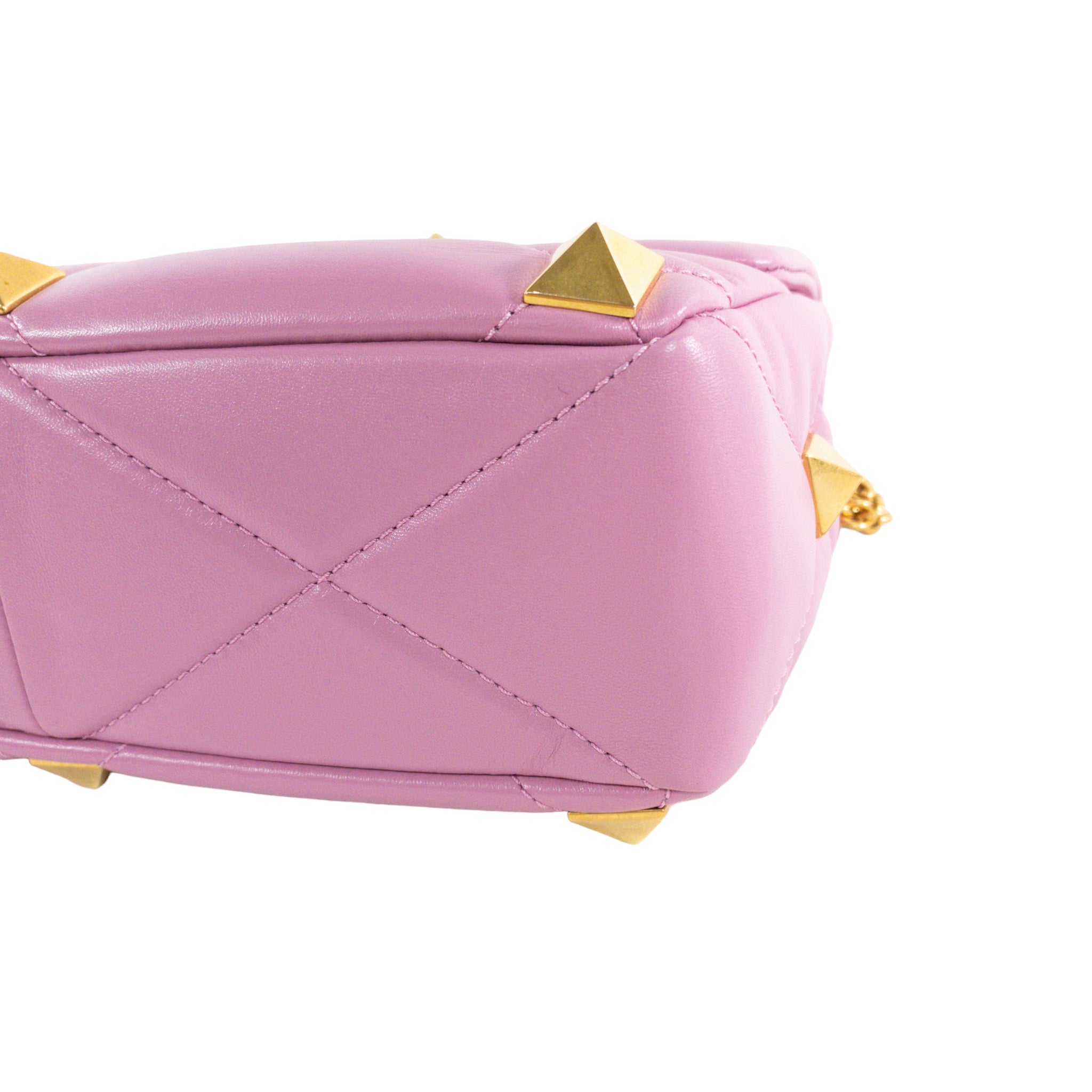 Valentino Pink Large Roman Stud Flap Bag