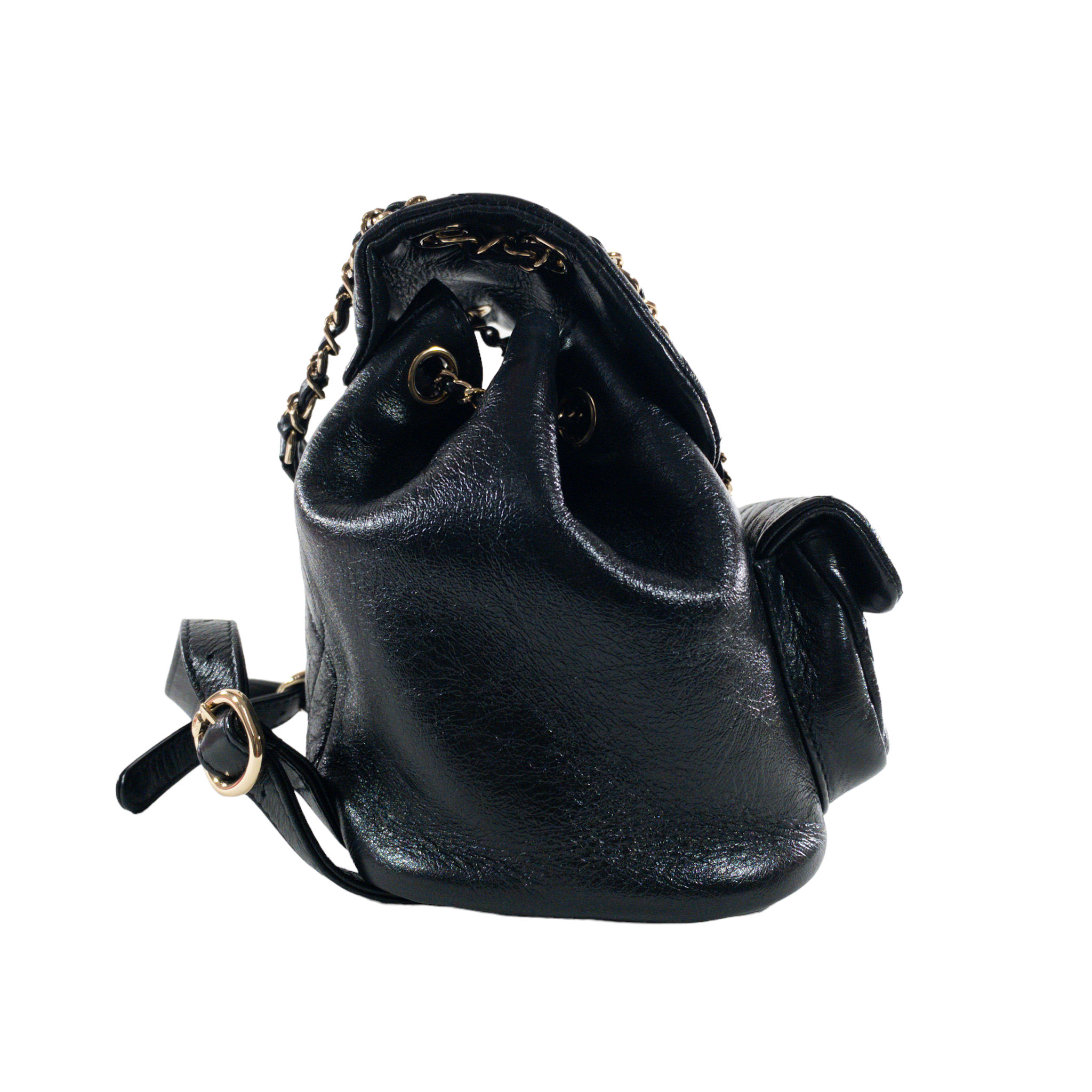 Duma leather backpack Chanel Black in Leather - 33324406