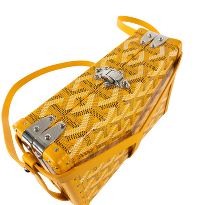 Goyard Yellow Mini Trunk Bag with Harness