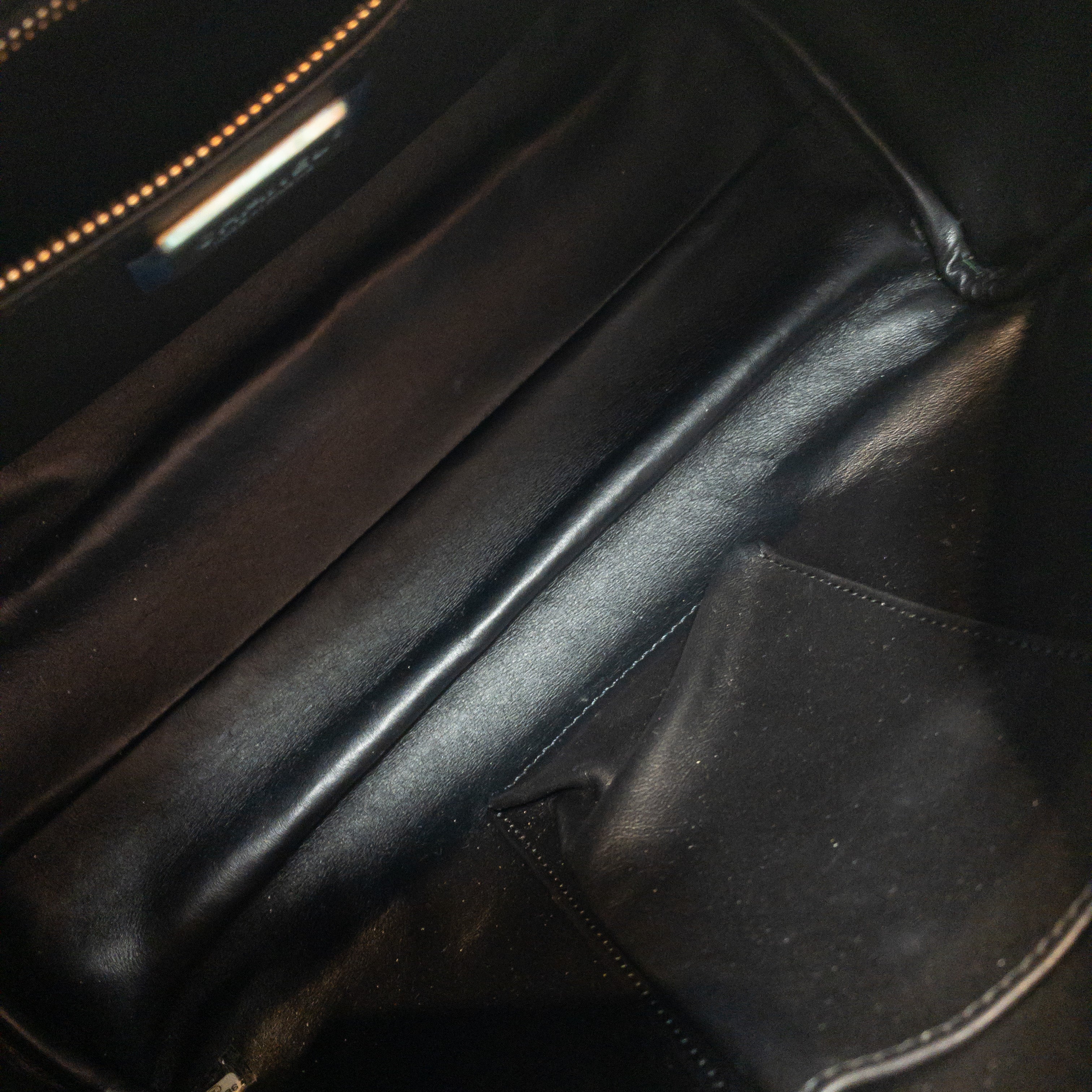 Chanel Metallic Python Suede Bowler Tote